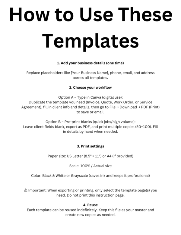 Small Business Starter Template Pack - Image 2